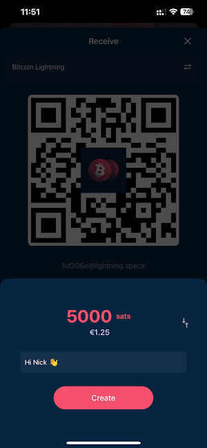 DFX BTC Taro Wallet Screenshot 1