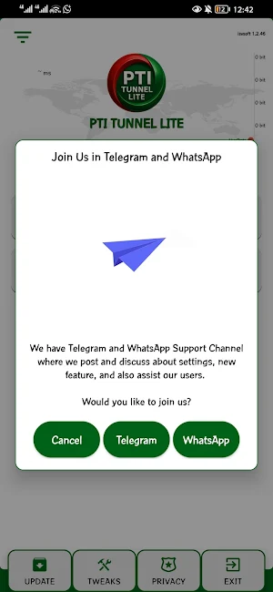 PTI TUNNEL LITE Screenshot 2