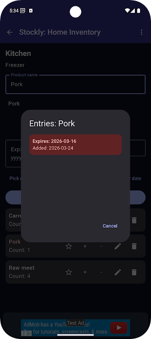Stockly - Home Inventory Screenshot 3