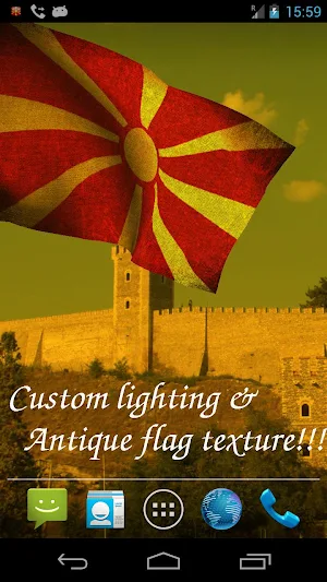 Macedonia Flag Live Wallpaper Screenshot 3