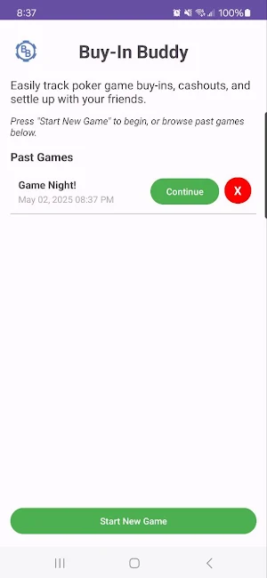 Buy-In Buddy Screenshot 0