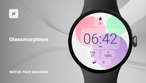 Glassmorphism - watch face Screenshot 0