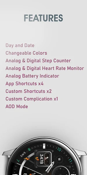 Dream 104 - Analog Watch Face Screenshot 3