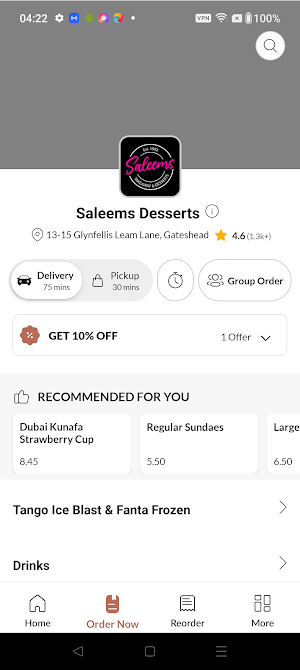 Saleems Desserts Screenshot 2