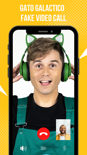 Gato Galactico Fake Video Call Screenshot 2