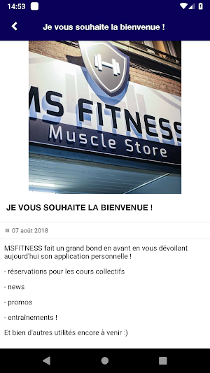 MSFITNESS Screenshot 1