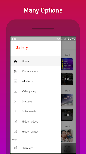 Gallery, Photo Editor and Collage maker Screenshot 1