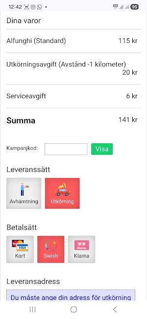 Torsby Pizzeria Screenshot 2