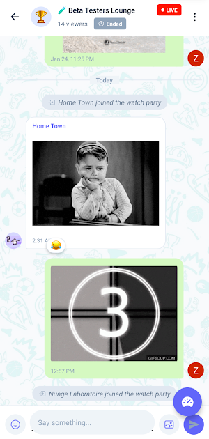 WatchParty - Chat with fans Screenshot 2