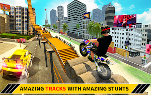 Bike Stunt Racing 3D - Moto Bike Race Game Screenshot 1