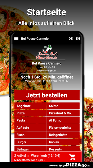 Bel Paese Carmelo Weingarten Screenshot 1