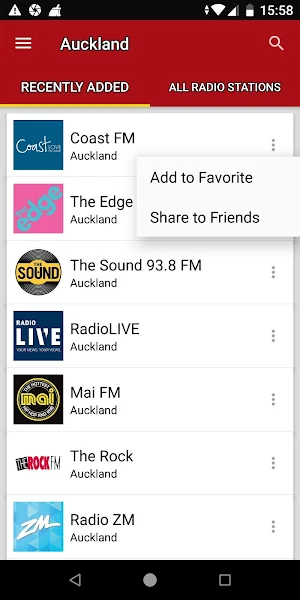 Auckland Radio Stations - New Zealand Screenshot 1