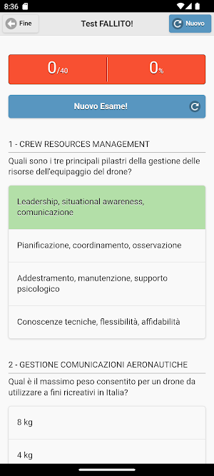 Quiz STS-02 Droni Screenshot 3