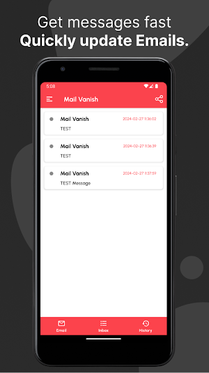 Mail Vanish - Temporary Email Screenshot 1