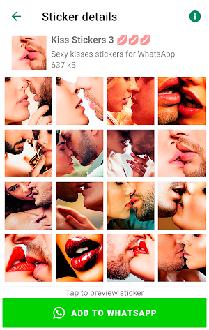 Kiss Stickers for WhatsApp Screenshot 2