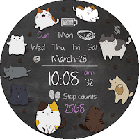BFF44 - Blackboard Art Cats