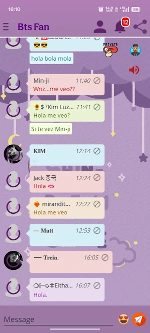 Bts Fan Chat Screenshot 2