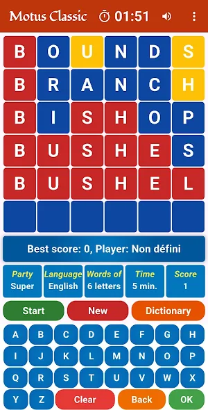 Motus Classic : Guess the word Screenshot 1