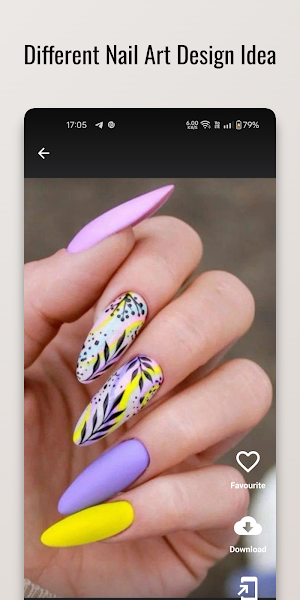 Bold Brights Nail Art Design Screenshot 0