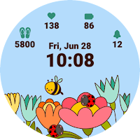 Kawaii Spring animated watch