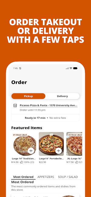 Picasso Pizza & Pasta Screenshot 0