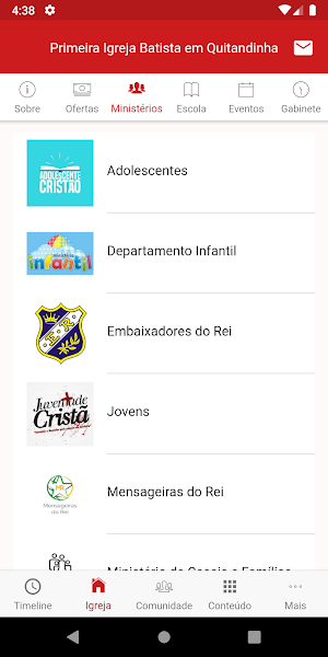 Primeira Igreja Batista em Quitandinha Screenshot 3