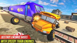 Train Demolition Derby: Car Crash Destruction 2021 Screenshot 1