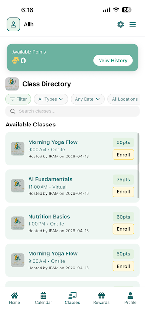 IFAM Connect Screenshot 2