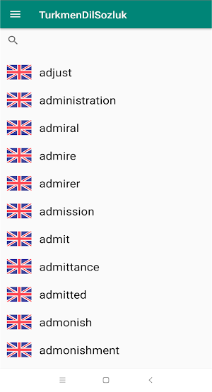 Turkmen Dictionary Screenshot 3