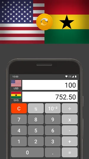 US Dollar / Ghanaian Cedi Screenshot 0