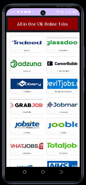 All UK online jobs search Screenshot 0