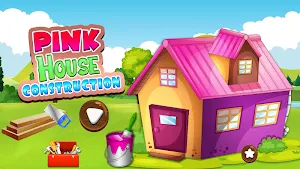 Pink House Construction: Home Builder Games Screenshot 0