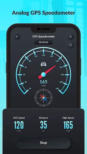 Gps Speedometer : Speed Tracker Screenshot 2