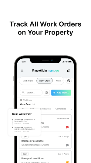Nextlivin Manage Screenshot 1
