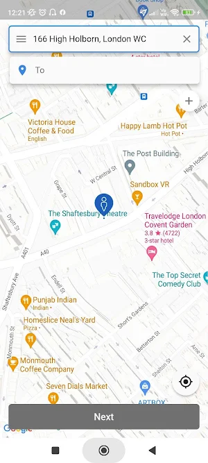 Taxi App Uk Passengers Screenshot 1