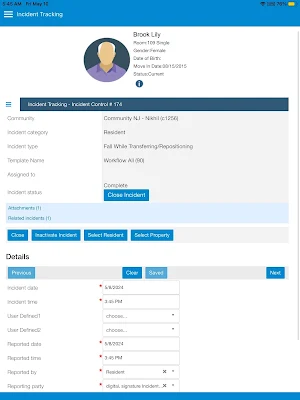 EHR Incidents App Screenshot 1