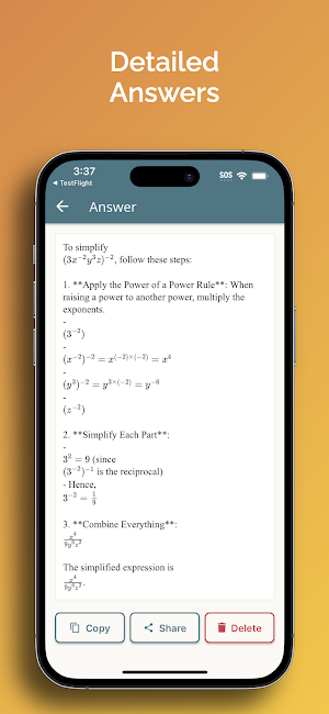 Algebra Solver - Algebra AI Screenshot 3