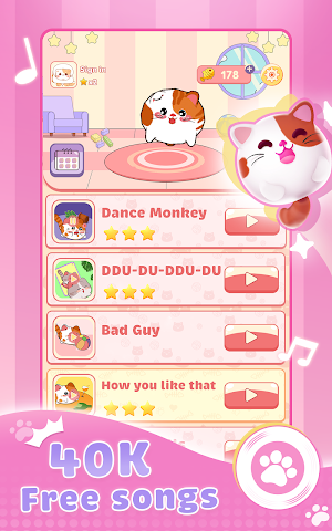 Cats Hop: Cute Cat Music Screenshot 2