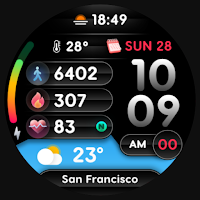 PRADO 69 Digital Watch Face