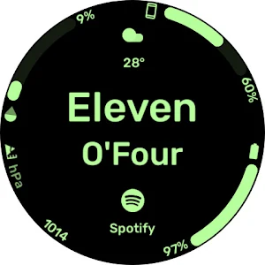 Text Arc - Wear 0S Watchface Screenshot 2