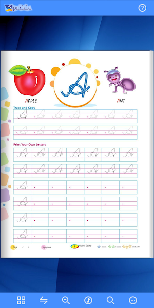 Sparkle Cursive - Capital Lett Screenshot 1