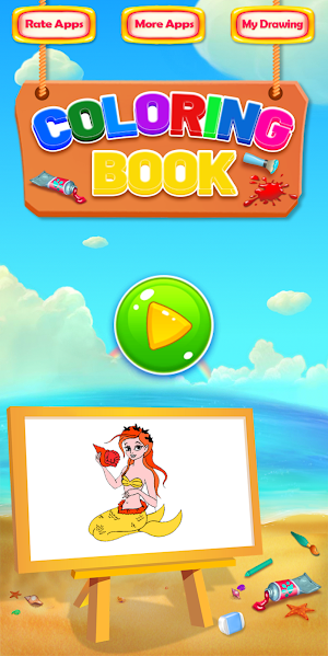Mermaid Coloring Book & Drawing Book Screenshot 0