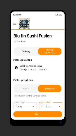 Blue fin Sushi Fusion Screenshot 1