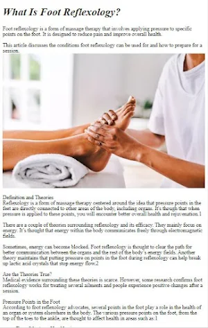 DIY Foot Reflexology Screenshot 1