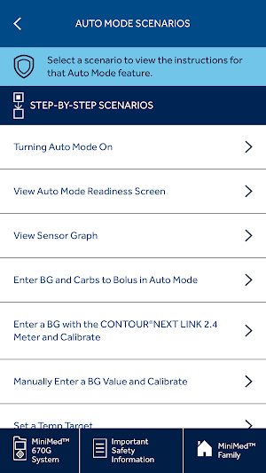 MiniMed™ Virtual Pumps App Screenshot 2