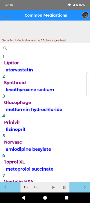 Common Medications Screenshot 1
