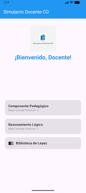 Simulacro Docente CO Screenshot 0