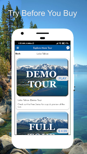 Lake Tahoe California GPS Tour Screenshot 0
