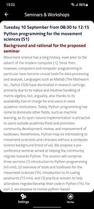 ESMAC 2024 Screenshot 2