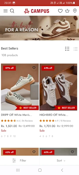 Campus Shoes - Online Shopping Screenshot 3